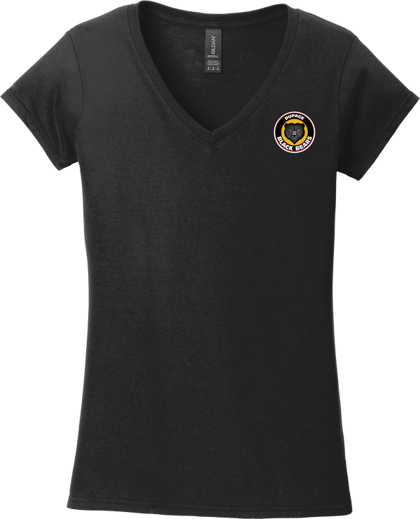 Dupage Black Bears Softstyle Ladies Fit V-Neck T-Shirt