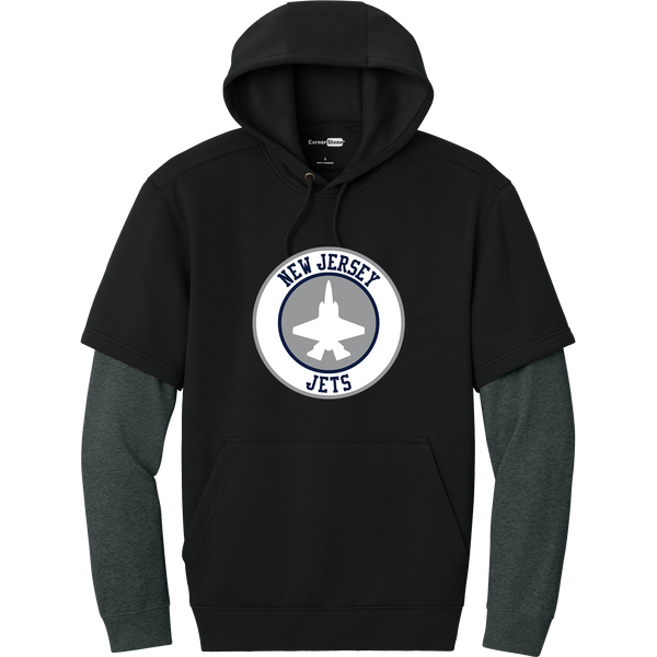 NJ Jets Tough Fleece Layered Hoodie