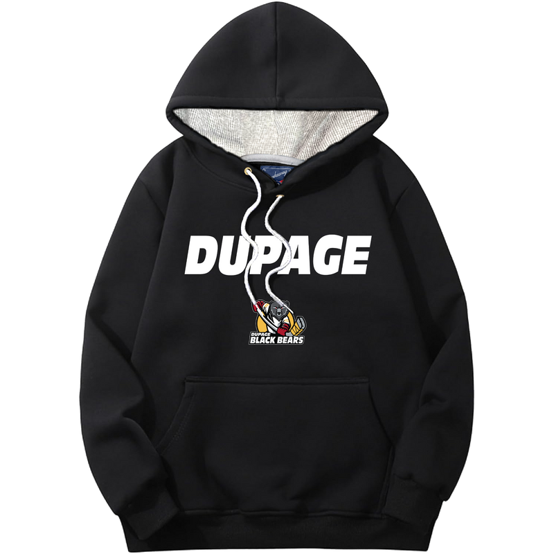 Dupage Black Bears Breakaway Fall Fleece Adult Hoodie