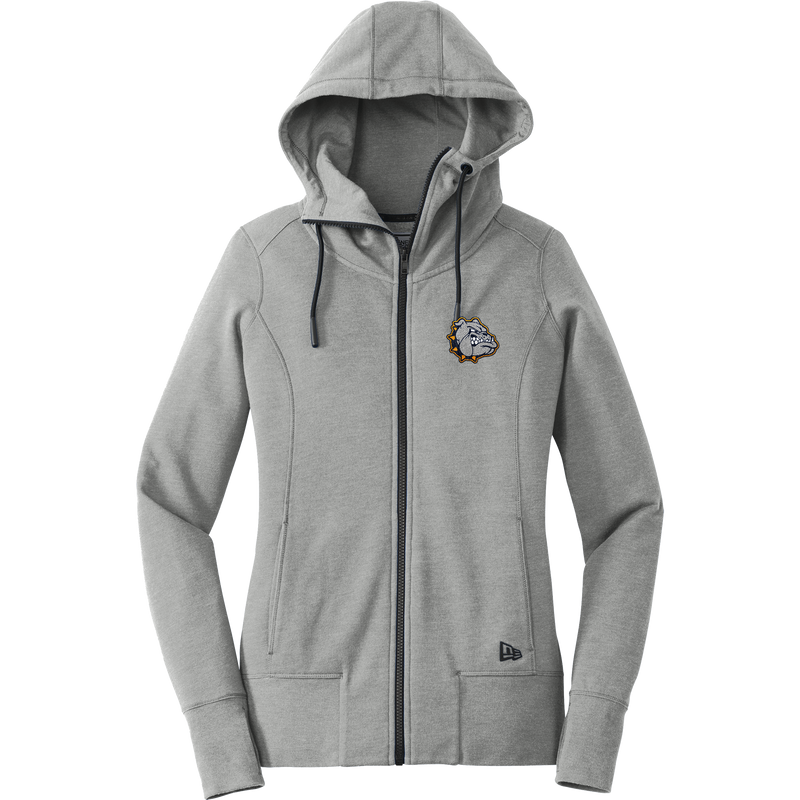 Chelsea Bulldogs New Era Ladies Tri-Blend Fleece Full-Zip Hoodie