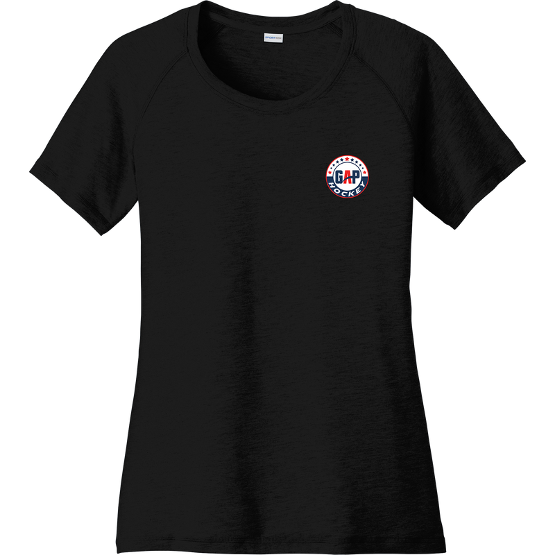 GAP Hockey Ladies PosiCharge Tri-Blend Wicking Scoop Neck Raglan Tee