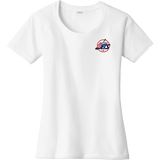 Metro Jets Ladies PosiCharge Tri-Blend Wicking Scoop Neck Raglan Tee