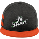 Junior Blades New Era Shadow Heather Striped Flat Bill Snapback Cap