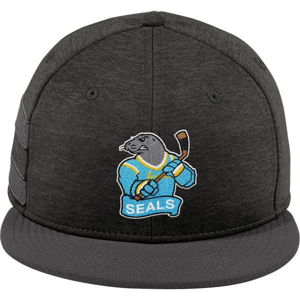 Atlantic City Seals New Era Shadow Heather Striped Flat Bill Snapback Cap