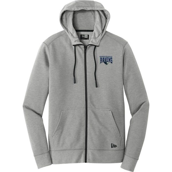 Kensington Valley Ravens New Era Tri-Blend Fleece Full-Zip Hoodie