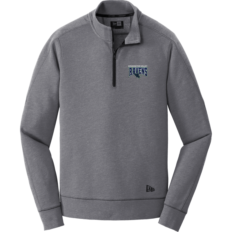 Kensington Valley Ravens New Era Tri-Blend Fleece 1/4-Zip Pullover