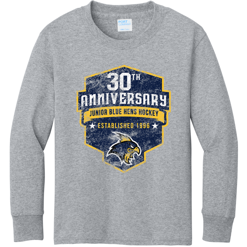 Delaware Jr. Blue Hens Youth Long Sleeve Core Cotton Tee