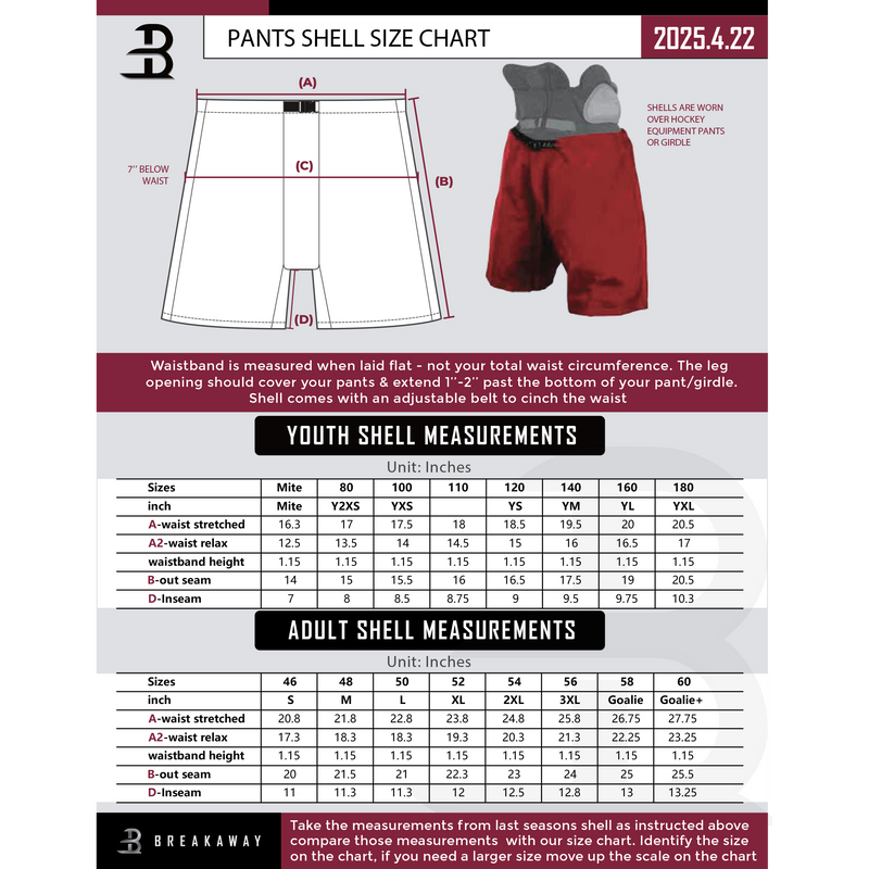 SOMD Sabres Youth Sublimated Pants Shell