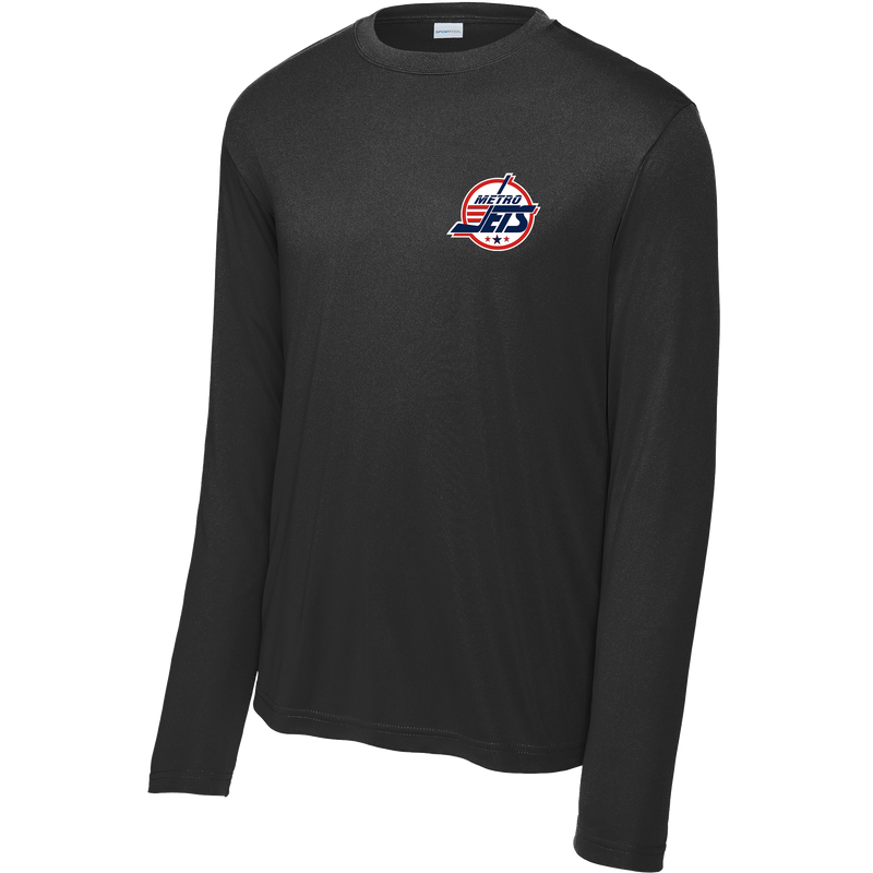 Metro Jets Youth Long Sleeve PosiCharge Competitor Tee