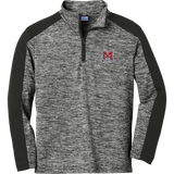Jr. Mounties Youth PosiCharge Electric Heather Colorblock 1/4-Zip Pullover