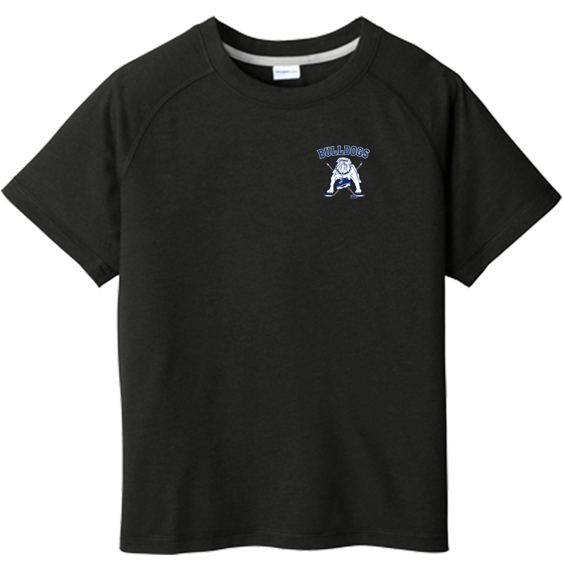 Chicago Bulldogs Youth PosiCharge Tri-Blend Wicking Raglan Tee