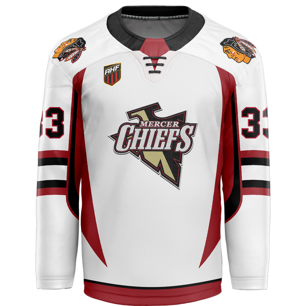 Mercer Chiefs Special Store Youth Goalie Cut and Sew Jersey